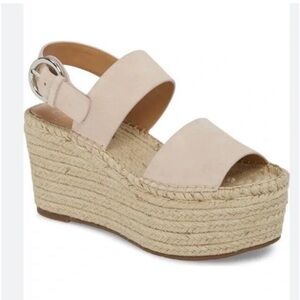 Marc Fisher Tan Platform Espadrille  Sandals Size 9
